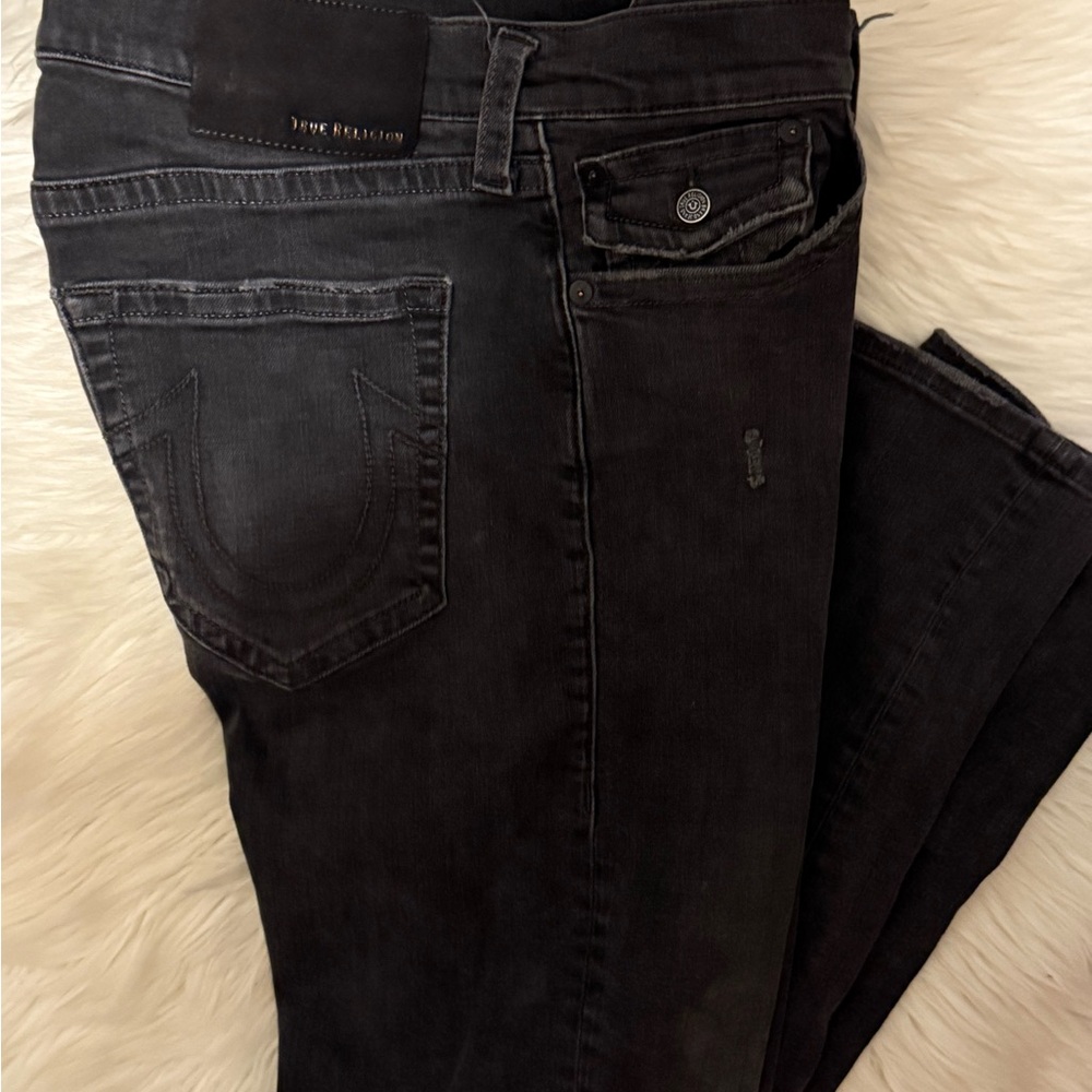 True Religion men’s  Dark Wash Skinny Jeans